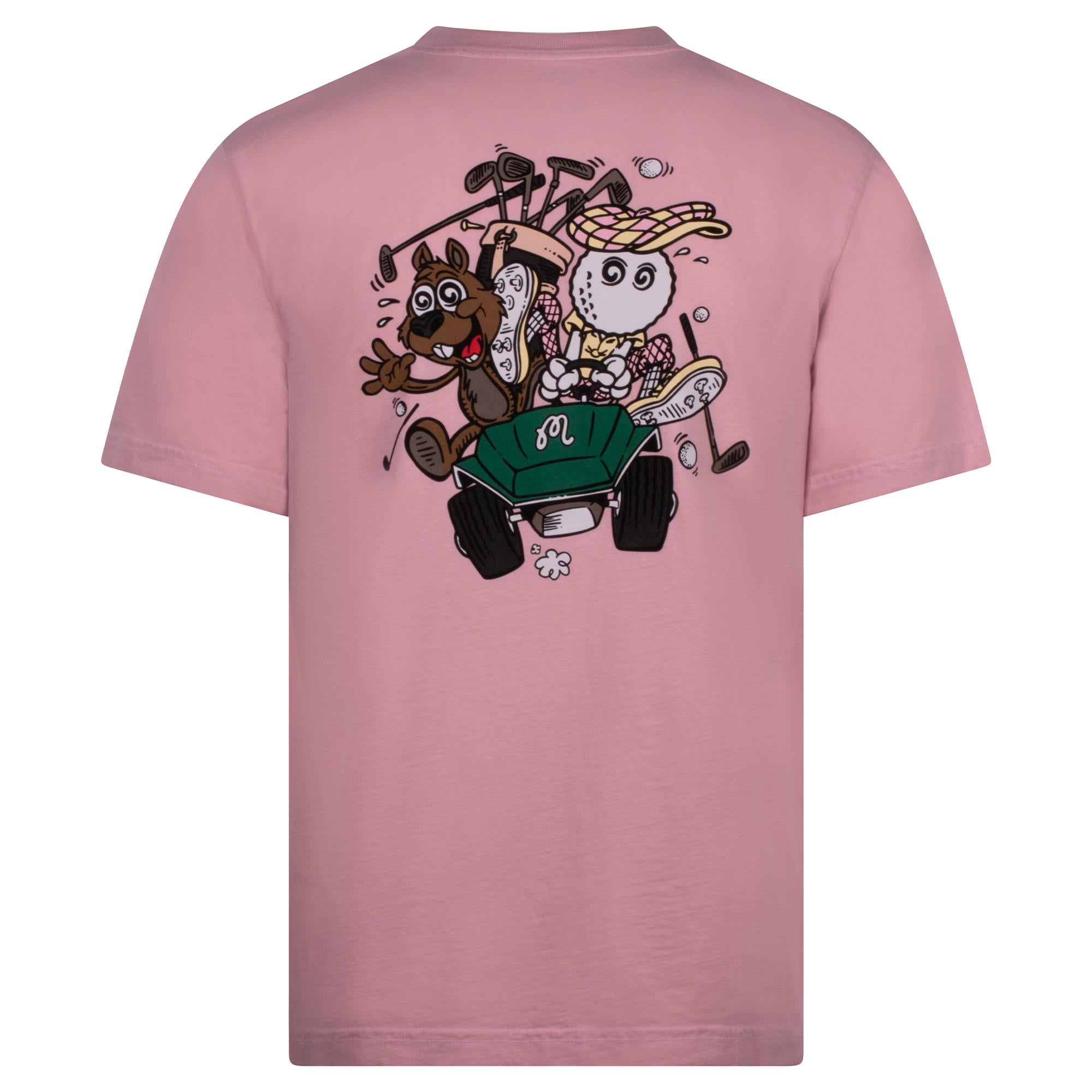 Malbon Two Man Scramble Mens SS T-Shirt Light Pink
